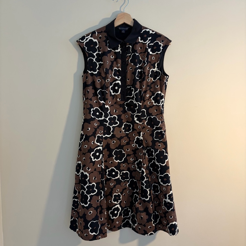 Brooks Brothers Collared Fit and Flare Dress